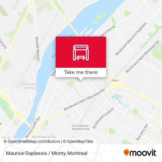 Maurice-Duplessis / Monty map