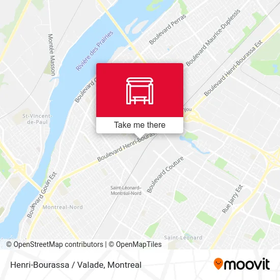 Henri-Bourassa / Valade map