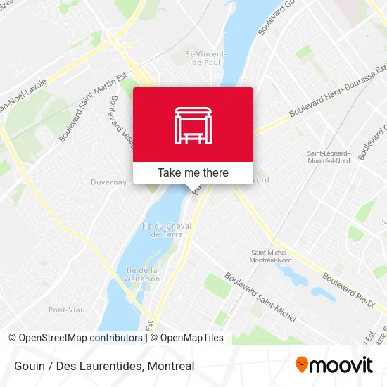 Gouin / Des Laurentides map