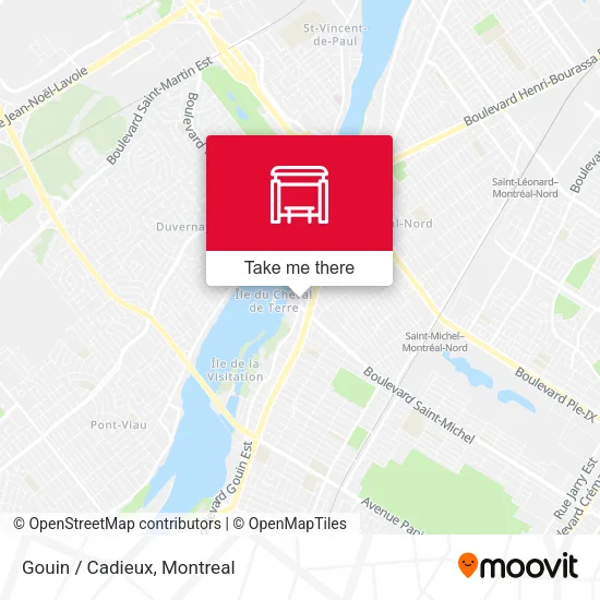Gouin / Cadieux map