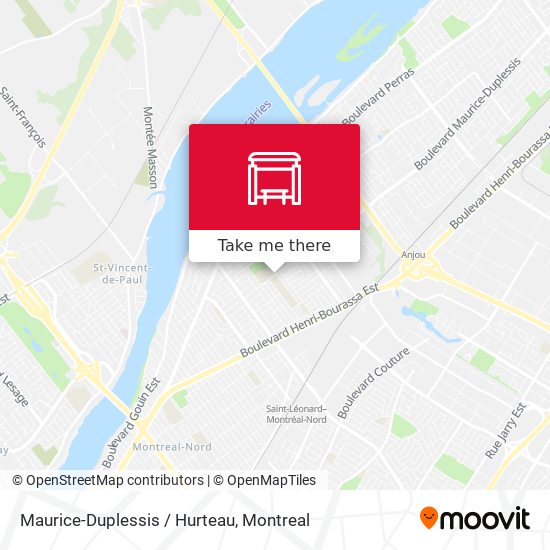 Maurice-Duplessis / Hurteau map