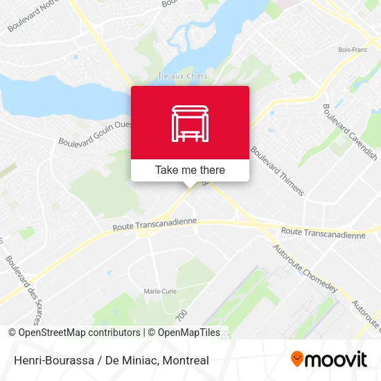 Henri-Bourassa / De Miniac map
