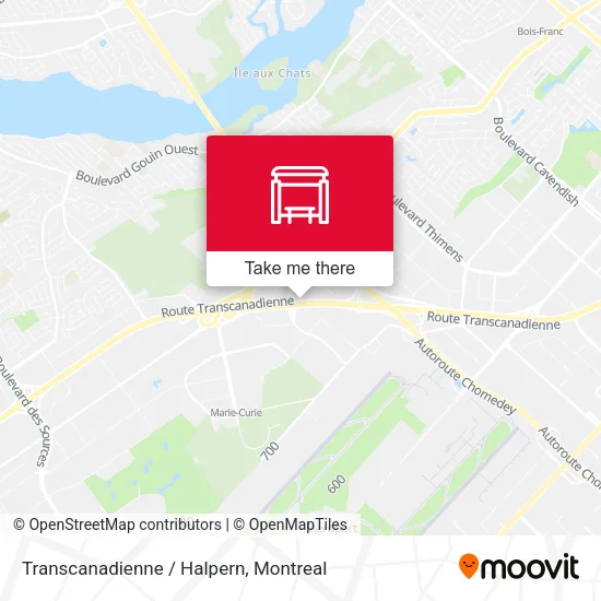 Transcanadienne / Halpern map