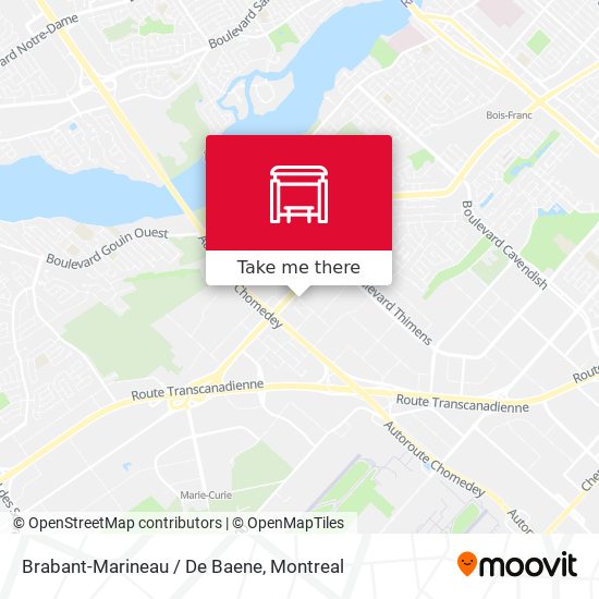 Brabant-Marineau / De Baene map