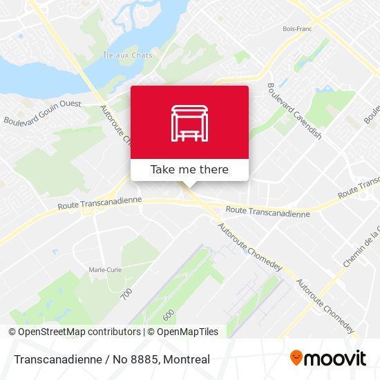 Transcanadienne / No 8885 map