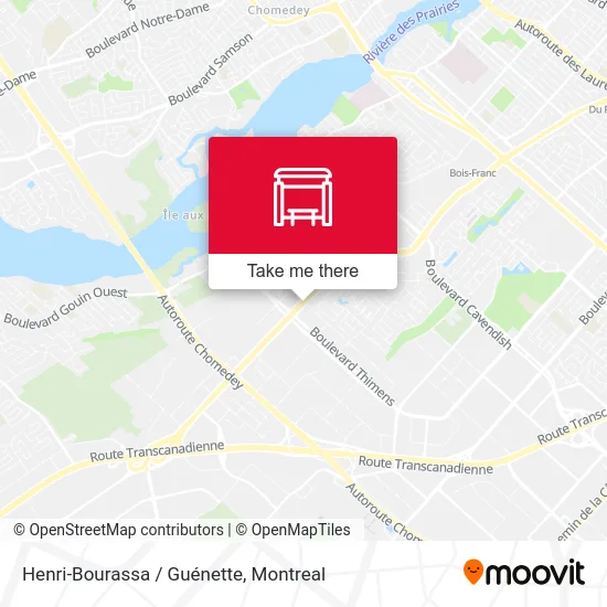 Henri-Bourassa / Guénette map