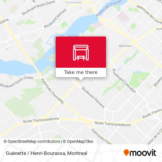 Guénette / Henri-Bourassa map