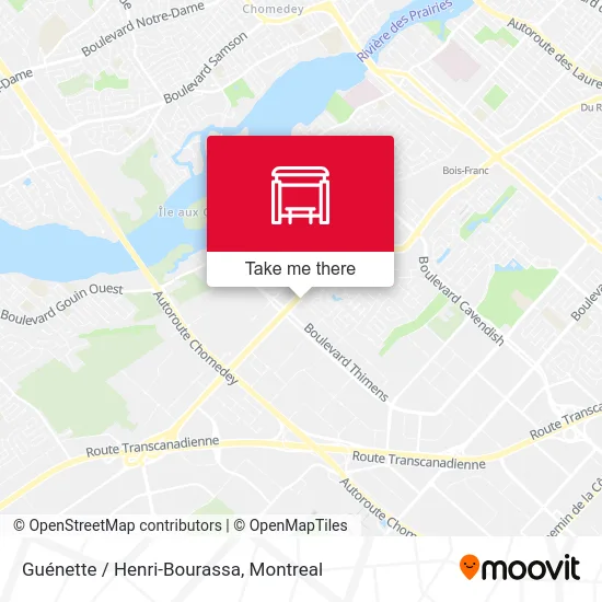 Guénette / Henri-Bourassa map