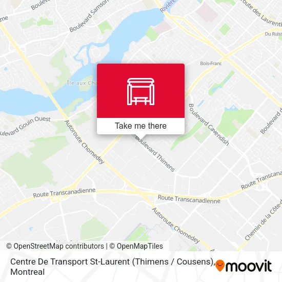 Centre De Transport St-Laurent (Thimens / Cousens) map
