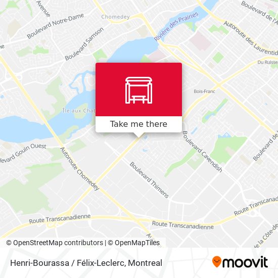 Henri-Bourassa / Félix-Leclerc map