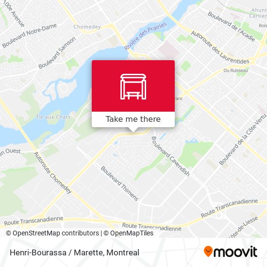 Henri-Bourassa / Marette map