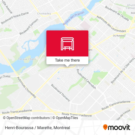 Henri-Bourassa / Marette map