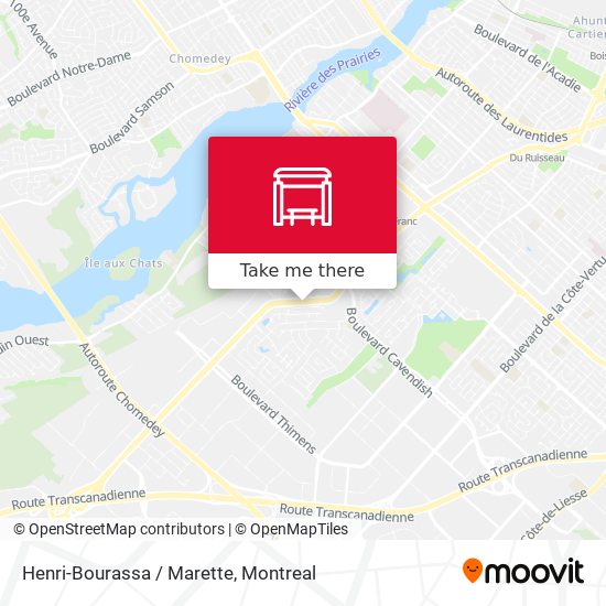 Henri-Bourassa / Marette map