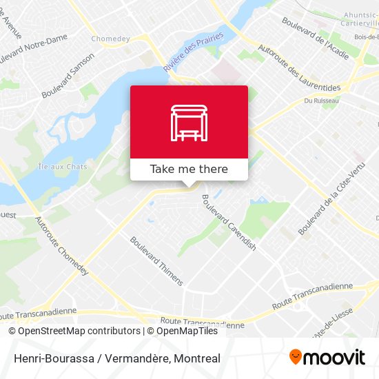 Henri-Bourassa / Vermandère map