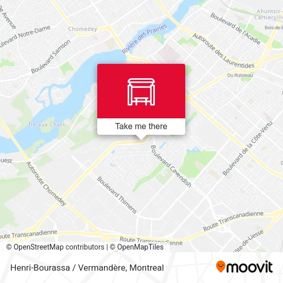 Henri-Bourassa / Vermandère map