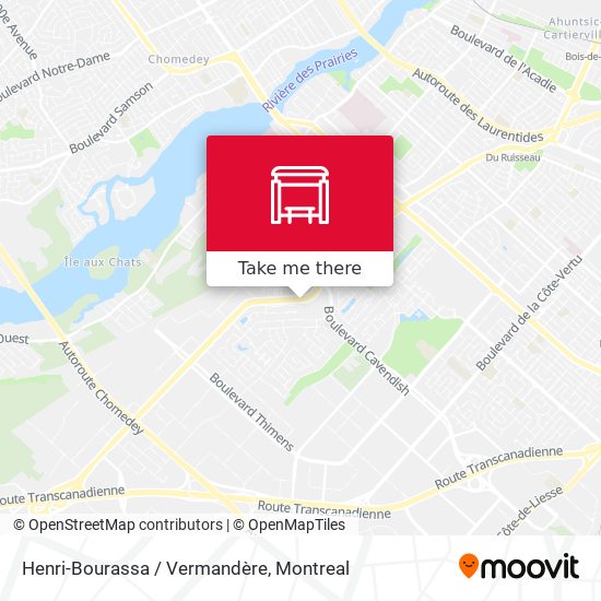 Henri-Bourassa / Vermandère map