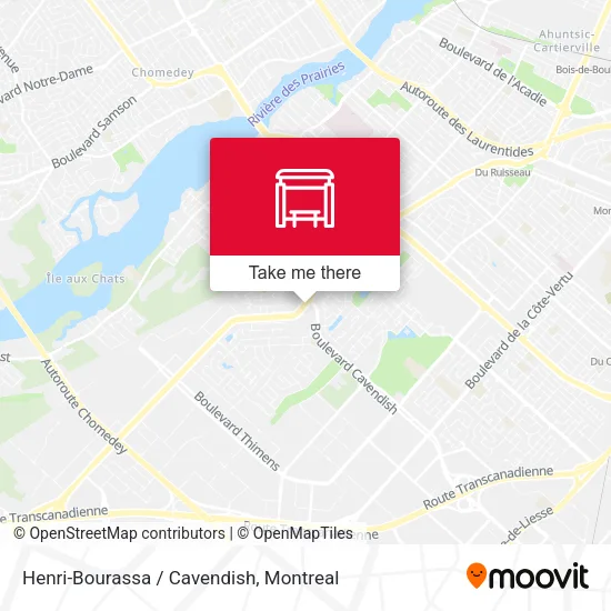 Henri-Bourassa / Cavendish map
