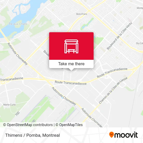 Thimens / Pomba map