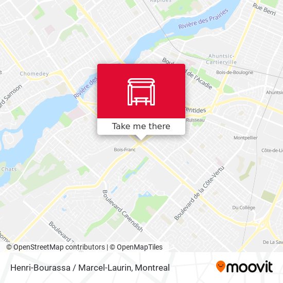 Henri-Bourassa / Marcel-Laurin map