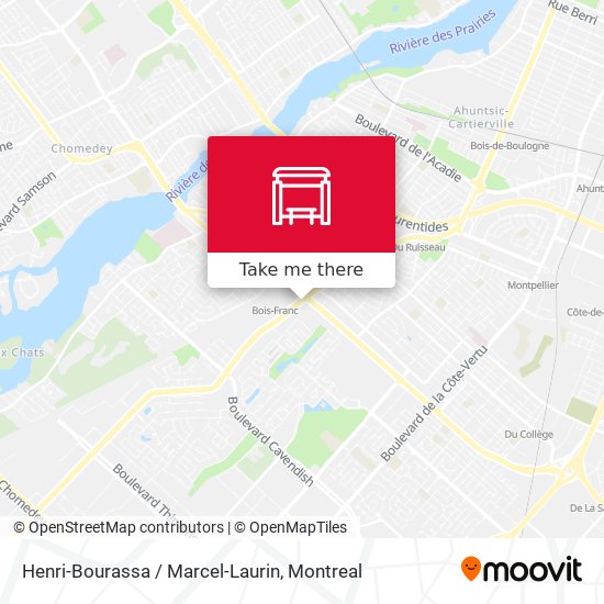 Henri-Bourassa / Marcel-Laurin map
