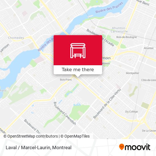 Laval / Marcel-Laurin map