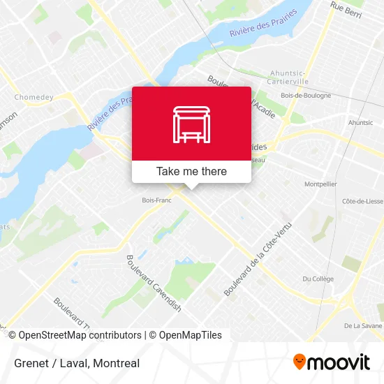 Grenet / Laval map