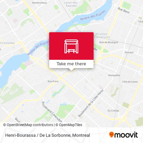 Henri-Bourassa / De La Sorbonne map
