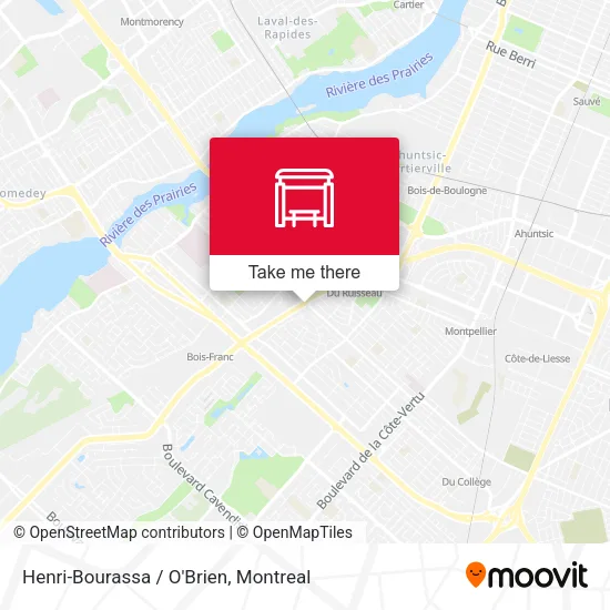 Henri-Bourassa / O'Brien map