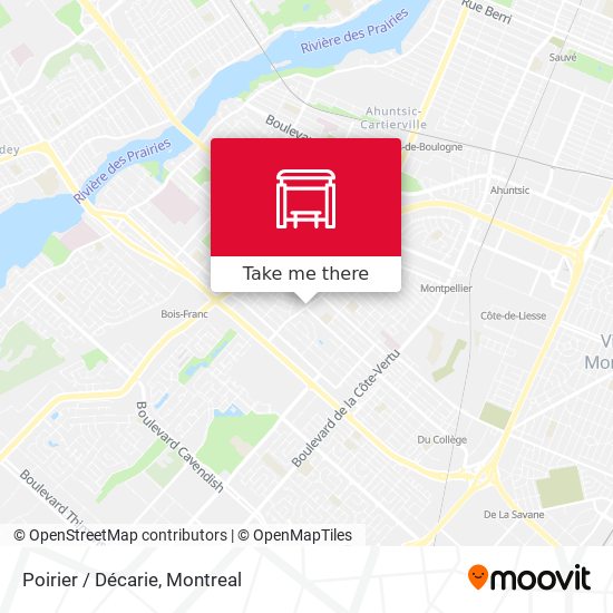 Poirier / Décarie map