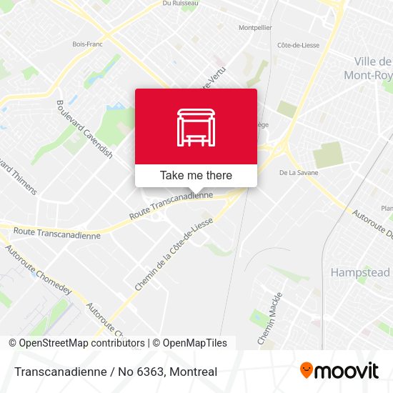 Transcanadienne / No 6363 map