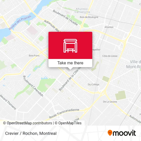 Crevier / Rochon map