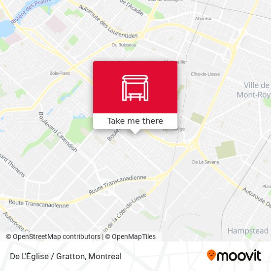 De L'Église / Gratton map