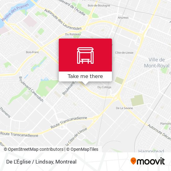 De L'Église / Lindsay map