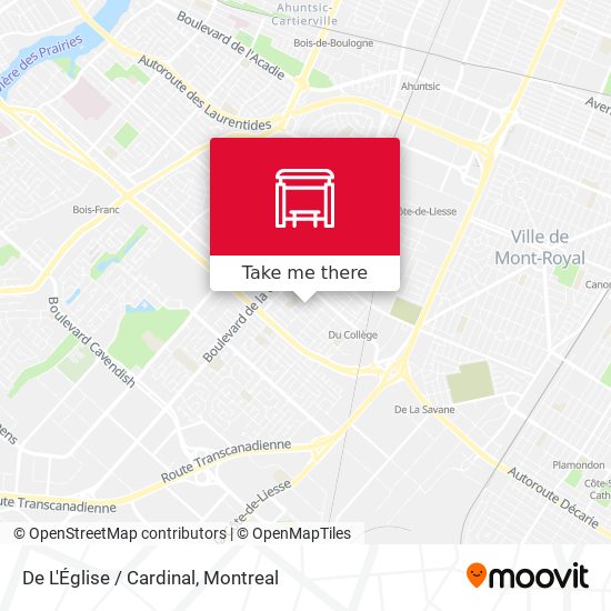 De L'Église / Cardinal map