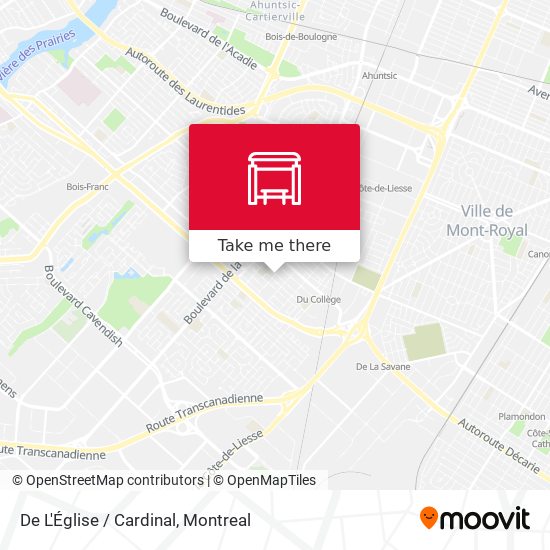 De L'Église / Cardinal map