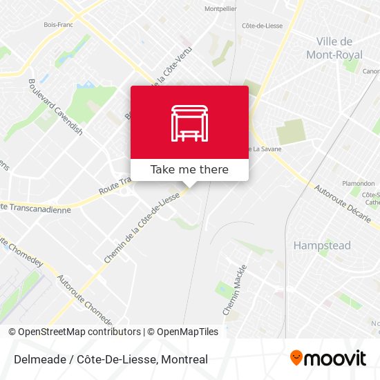 Delmeade / Côte-De-Liesse map