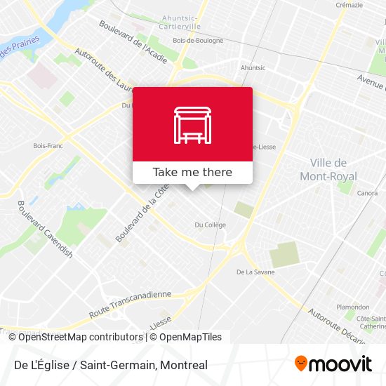 De L'Église / Saint-Germain map