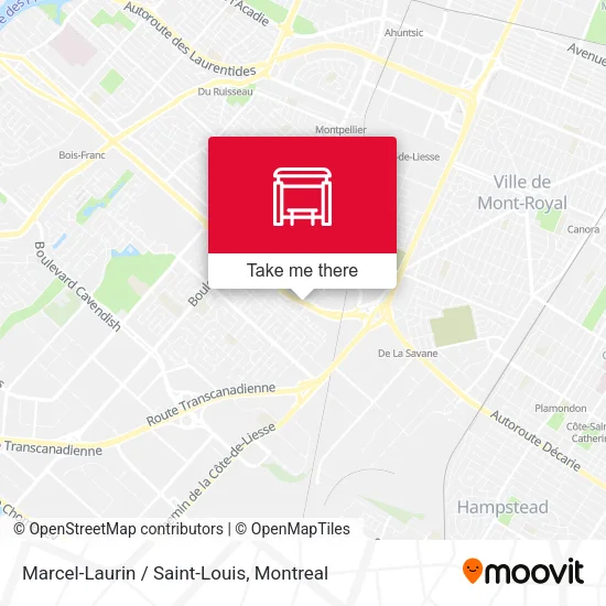 Marcel-Laurin / Saint-Louis map