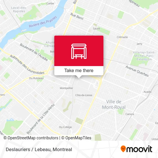 Deslauriers / Lebeau map