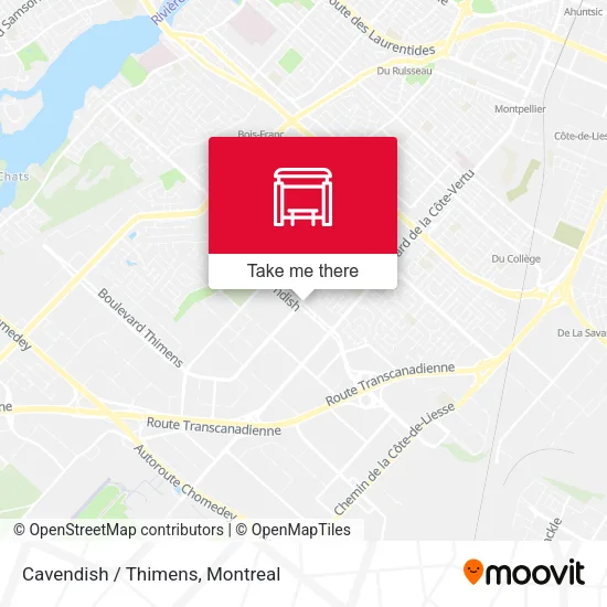 Cavendish / Thimens map