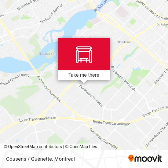 Cousens / Guénette map