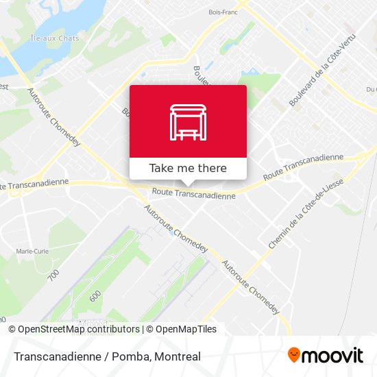 Transcanadienne / Pomba map