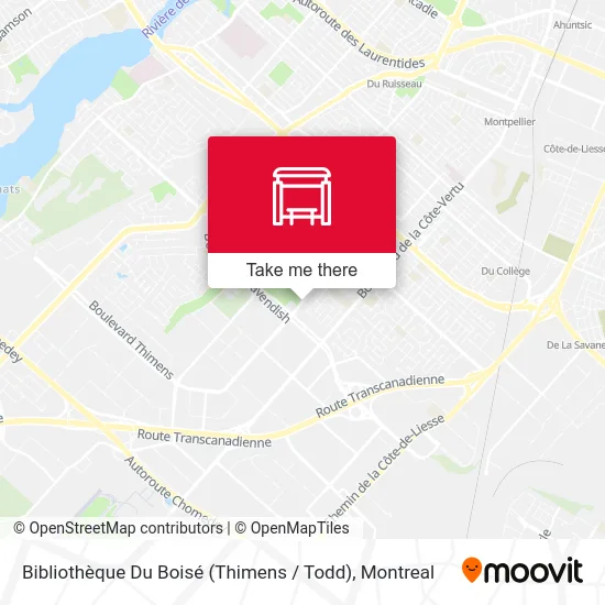 Bibliothèque Du Boisé (Thimens / Todd) map