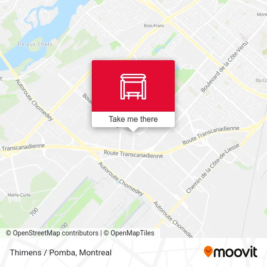 Thimens / Pomba map