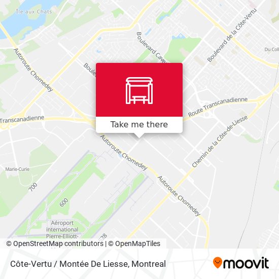 Côte-Vertu / Montée De Liesse map