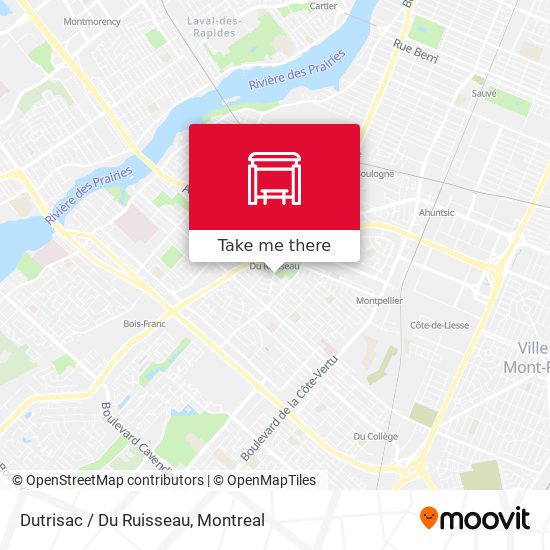Dutrisac / Du Ruisseau map