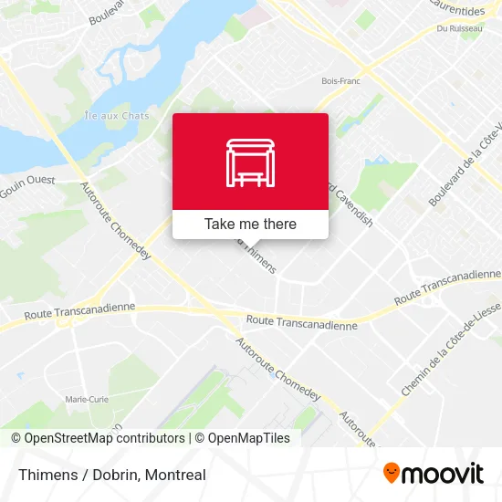 Thimens / Dobrin map