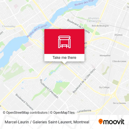 Marcel-Laurin / Galeries Saint-Laurent map