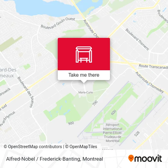 Alfred-Nobel / Frederick-Banting map