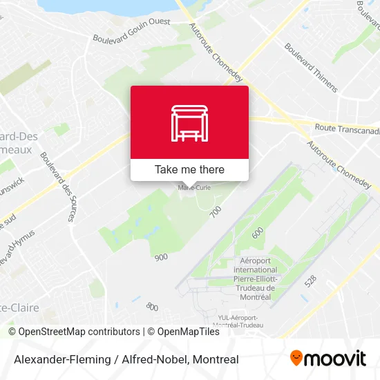 Alexander-Fleming / Alfred-Nobel map